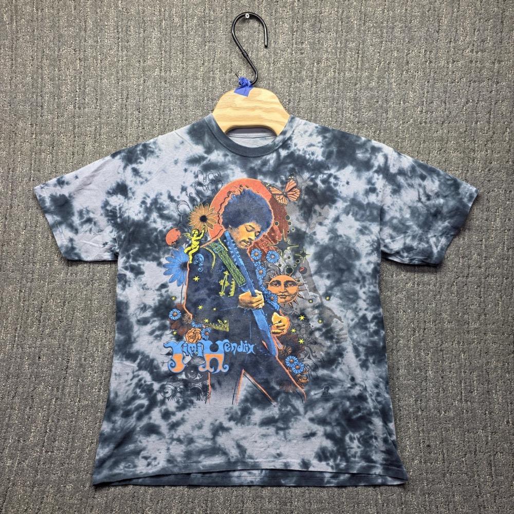 Jimi Hendrix Tie Dye T-Shirt Men's Large Psychedelic Rock Band Graphic Tee